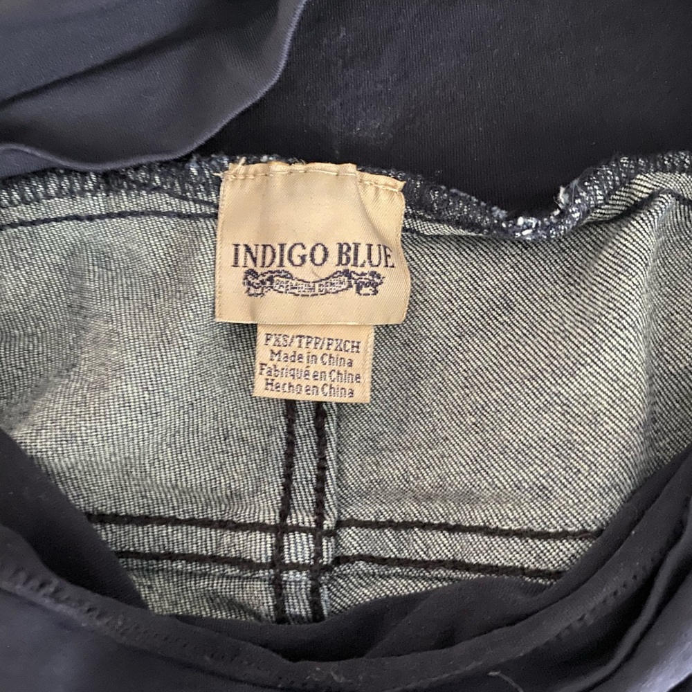 Indigo Blue Maternity Skinny Jeans. Size Petite XS - Picture 3 of 4